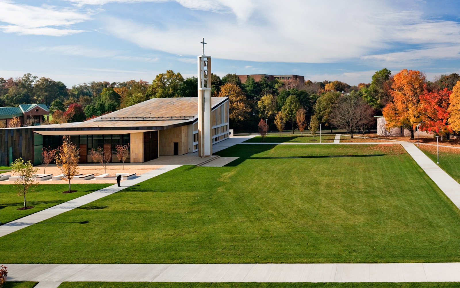 Sacred Heart University Chapel Landscape