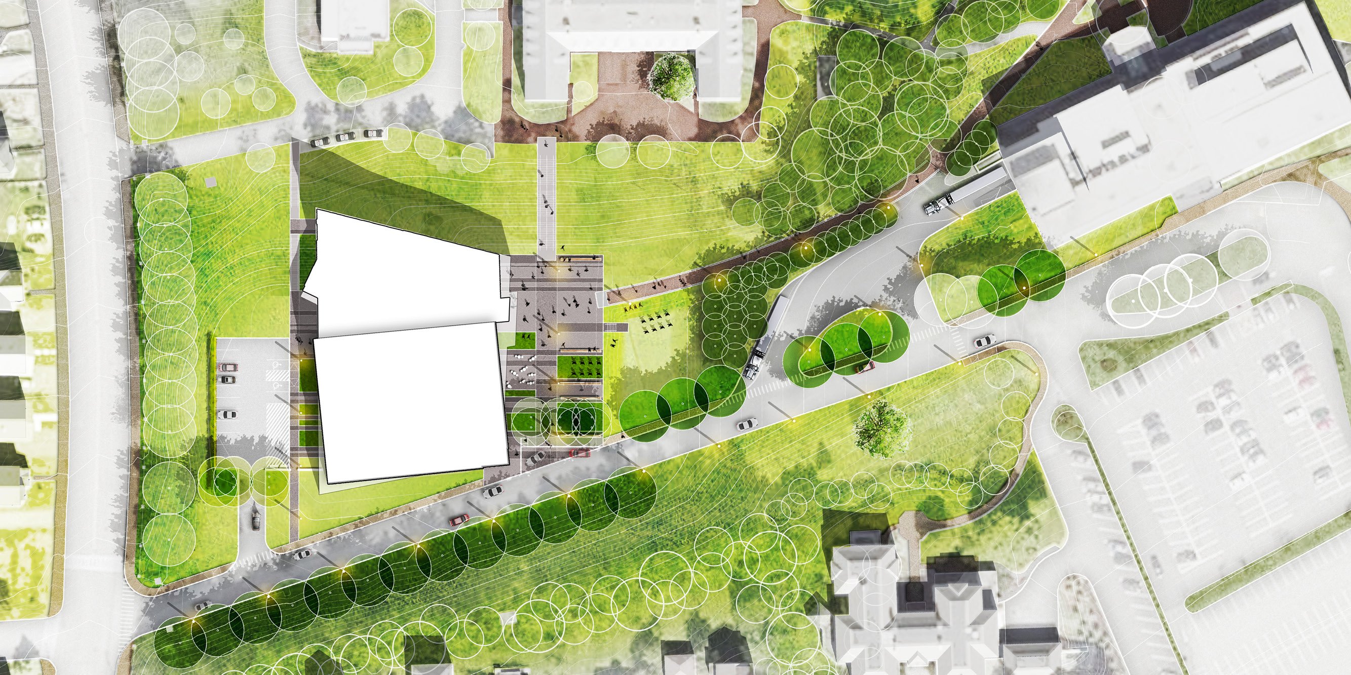 College of the Holy Cross Recreation Center Landscape — image 6 of 13