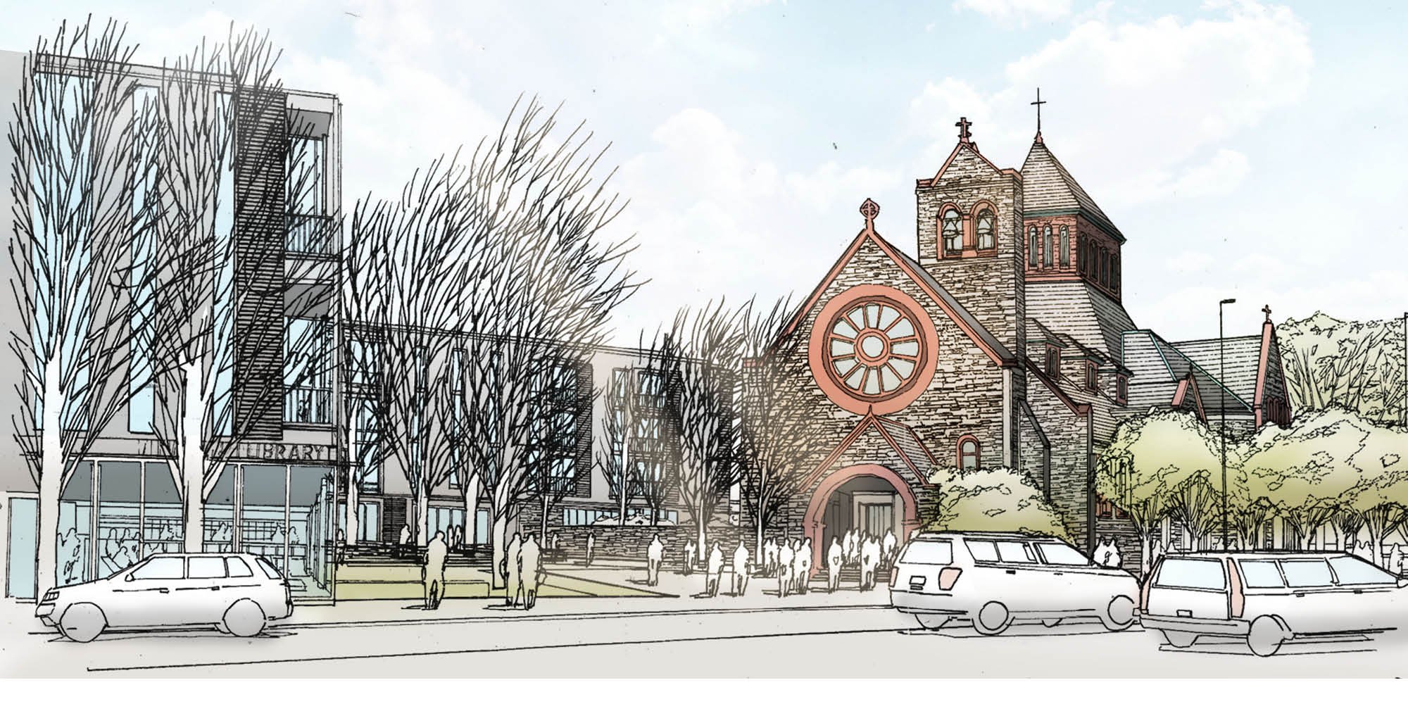 St. James Church Parish Hall and Residential Enclave and Landscape — image 2 of 13